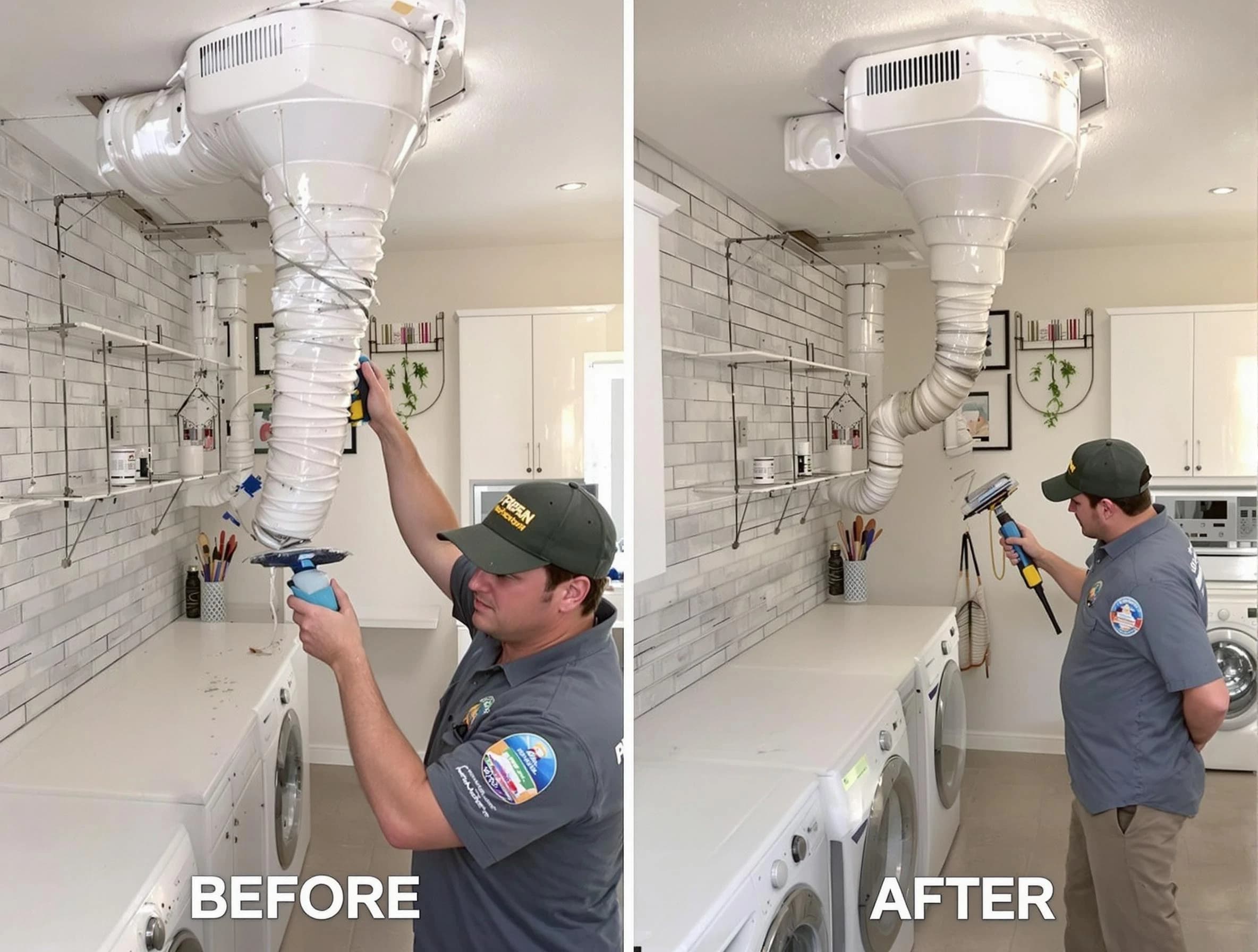 Professional dryer exhaust vent cleaning by Lincoln Dryer Vent Cleaning in Lincoln