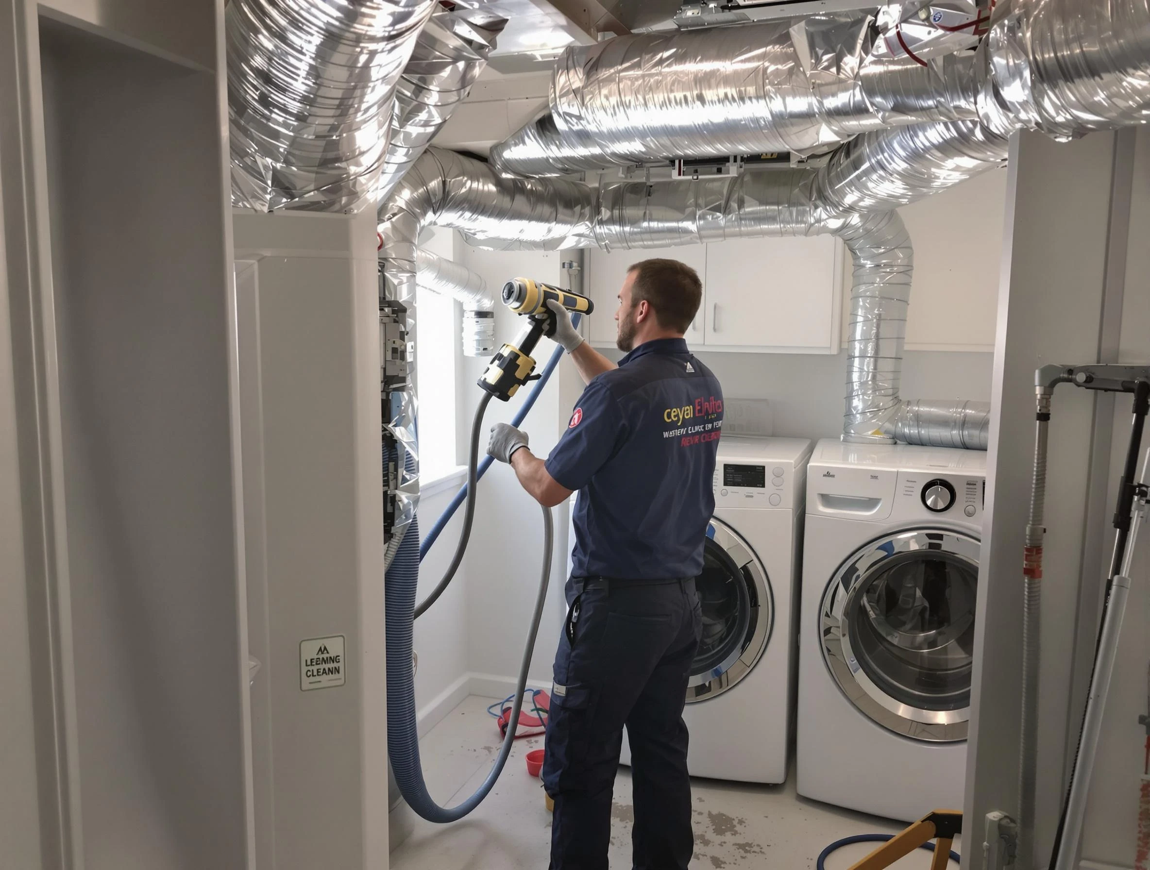Lincoln Dryer Vent Cleaning specialist using advanced equipment for thorough duct cleaning in Lincoln