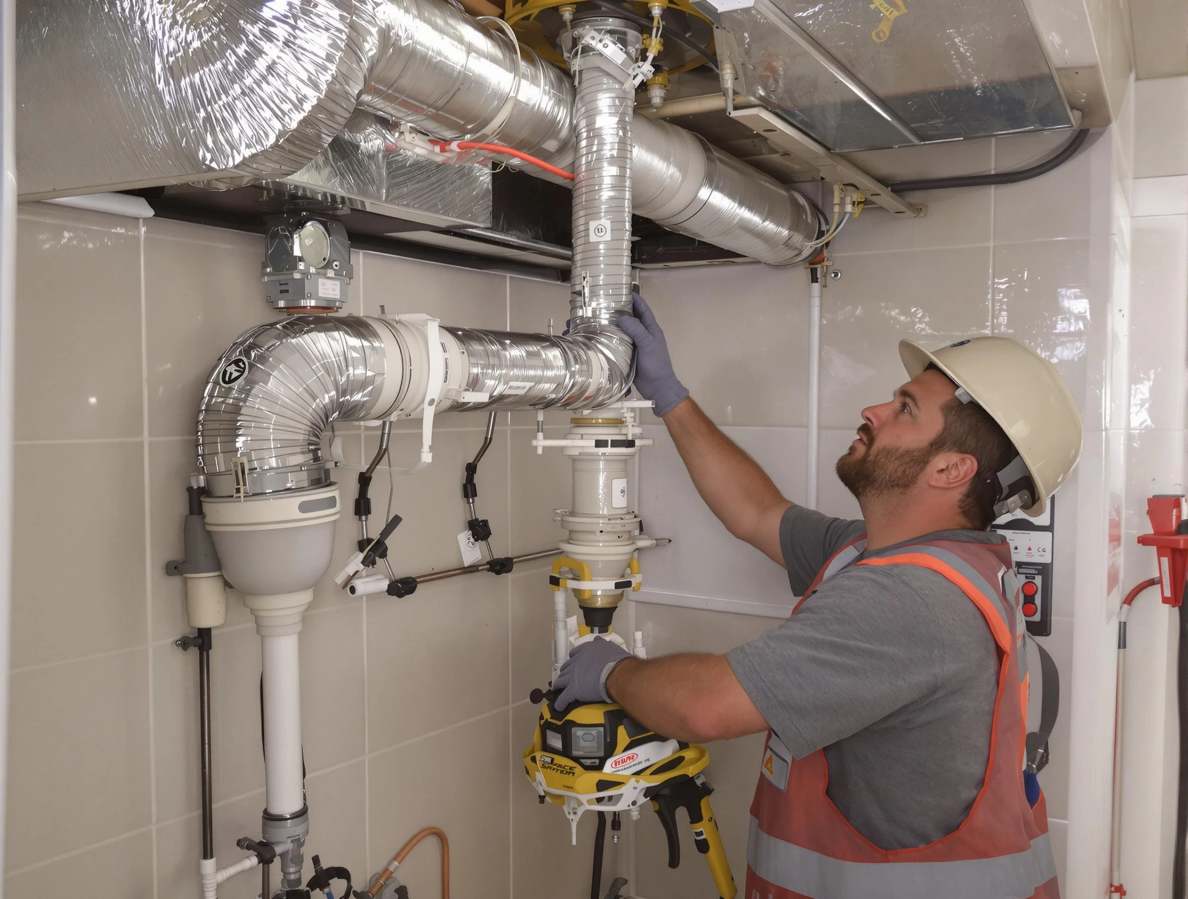 Lincoln Dryer Vent Cleaning expert performing professional dryer vent repair and installation in Lincoln
