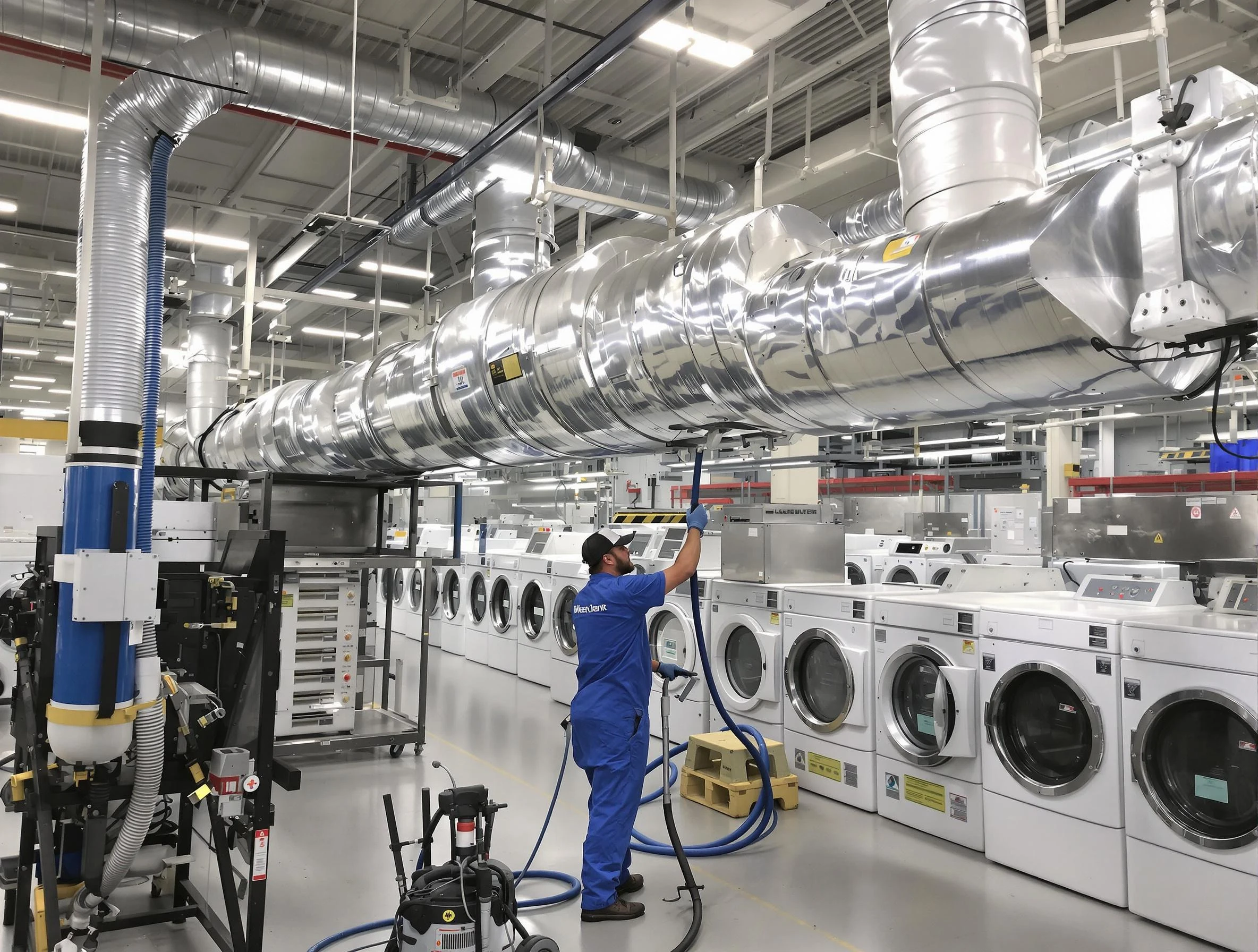 Lincoln Dryer Vent Cleaning team performing heavy-duty industrial dryer vent cleaning in Lincoln